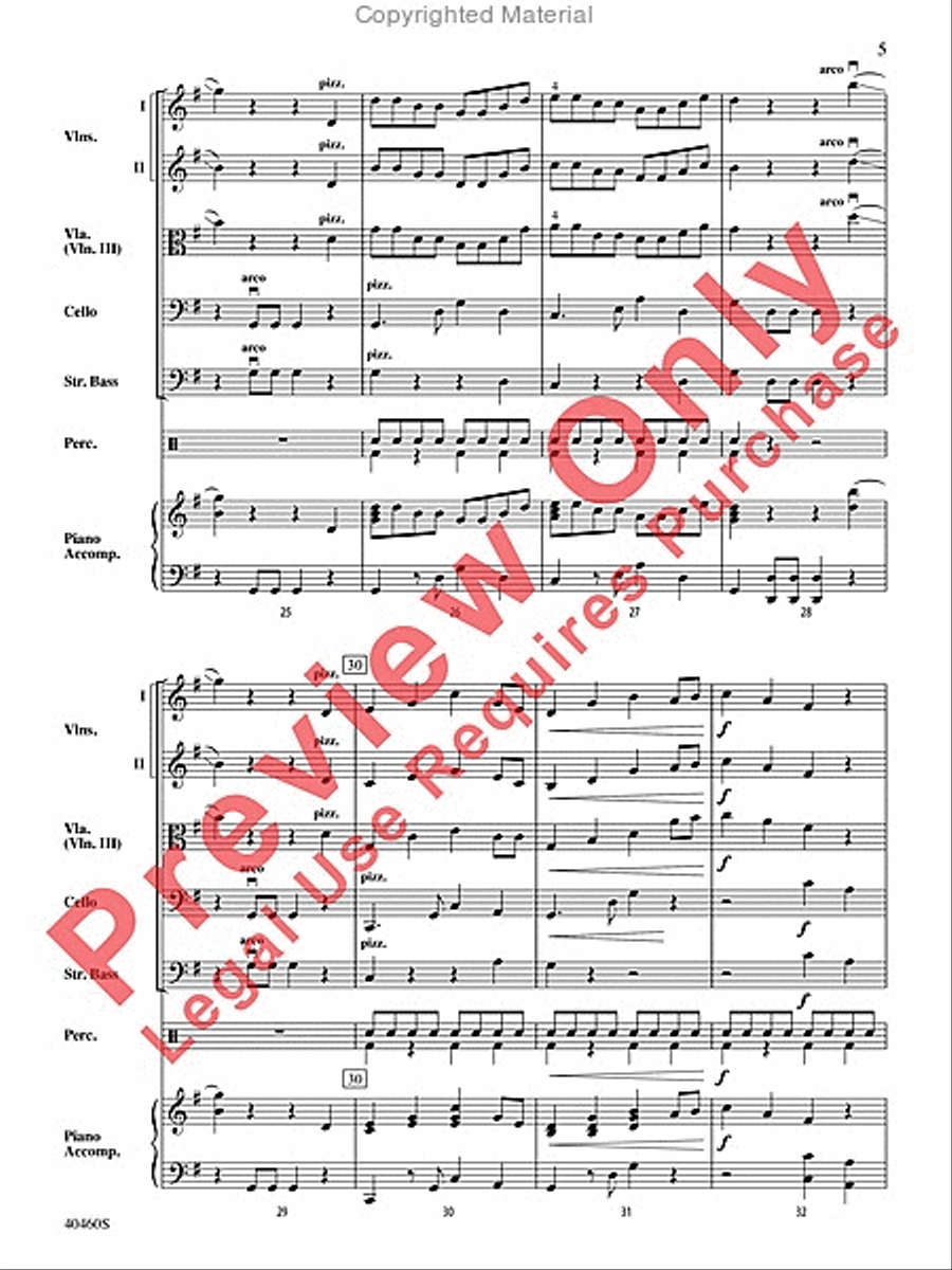 El Gato Pizzicato String Orchestra scores gallery preview page 6