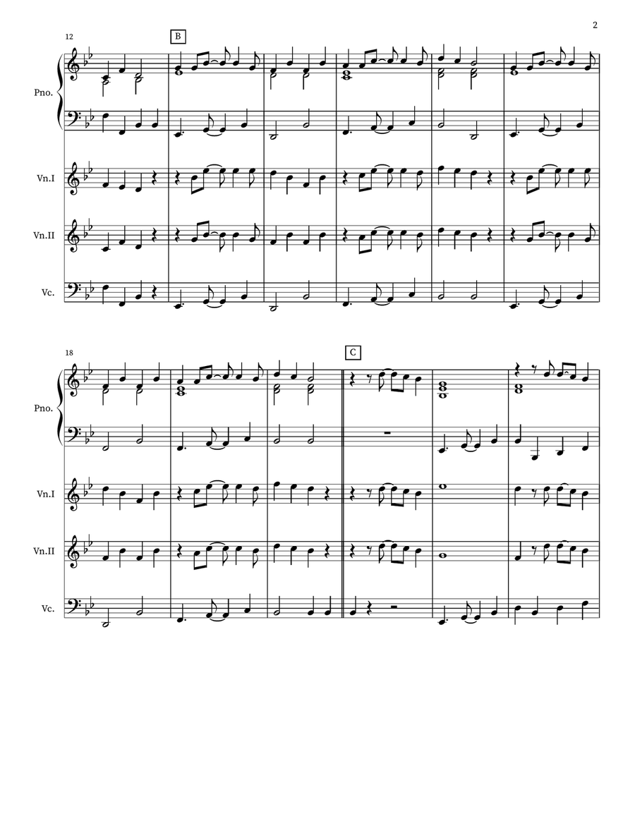 Under The Sea Under The Sea Piano Quartet scores gallery preview page 2