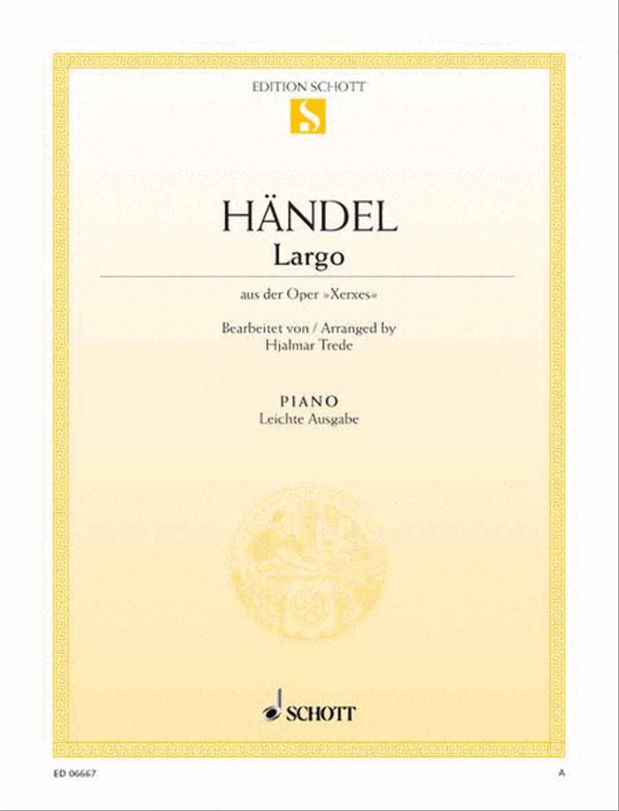 Largo Piano Solo scores gallery preview page 1