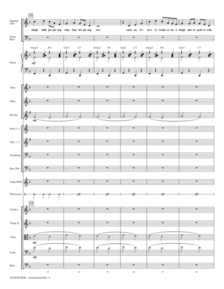 Sleigh Ride (arr. Mark Brymer) - Full Score