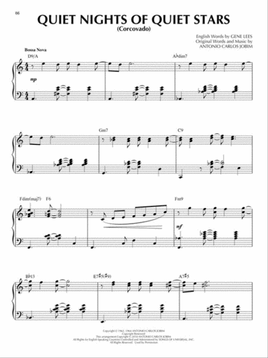 Antonio Carlos Jobim Piano Solo scores gallery preview page 5