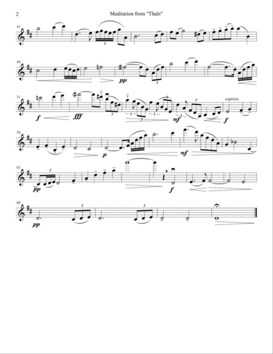 Meditation String Quartet scores gallery preview page 2