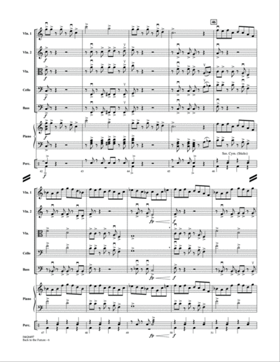 Back To The Future - Full Score Orchestra scores gallery preview page 6