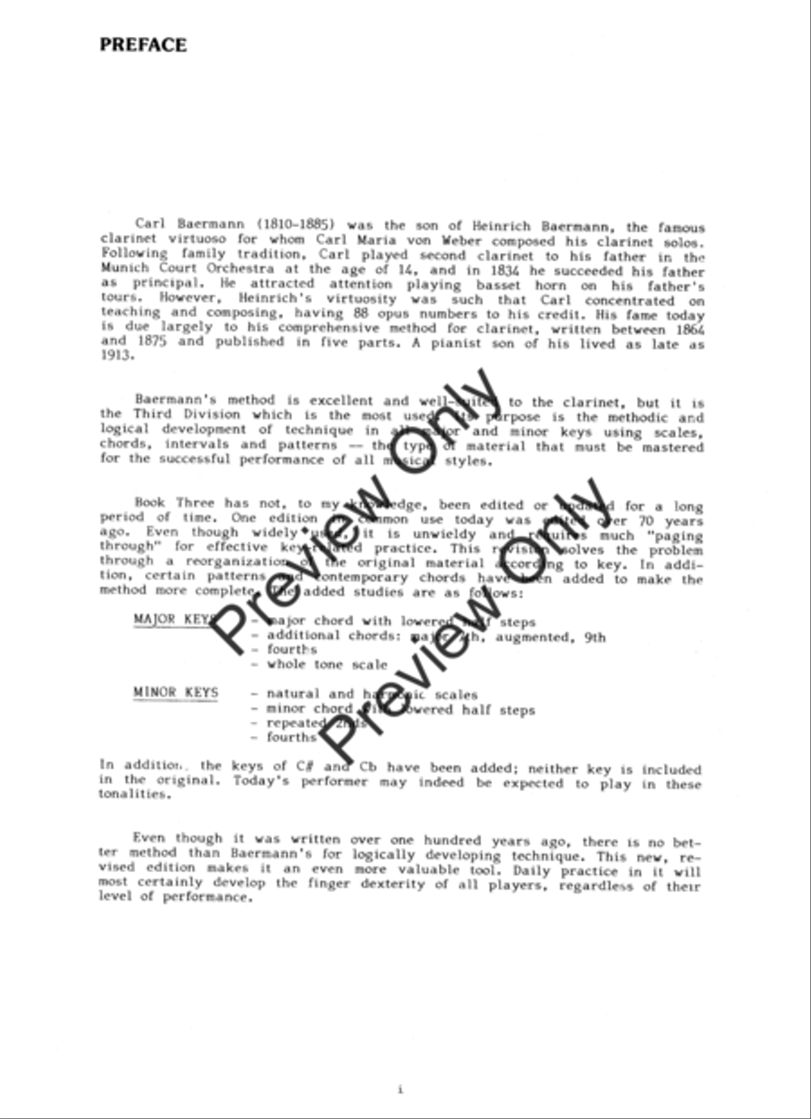 Carl Baermann's Celebrated Method For Clarinet, Part 3 Clarinet scores gallery preview page 3
