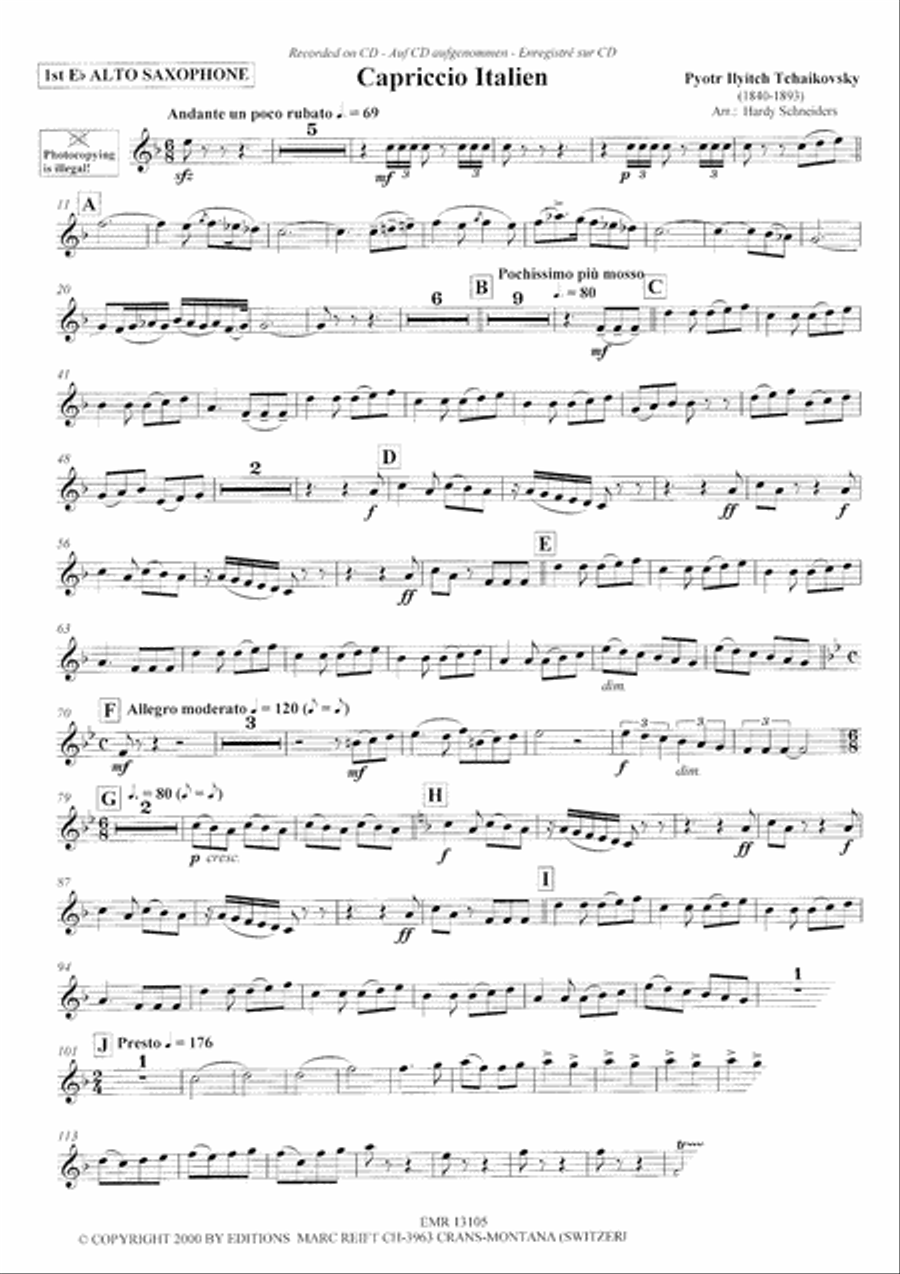 Play The 1st Alto Sax With The Philharmonic Wind Orchestra Alto Saxophone scores gallery preview page 4