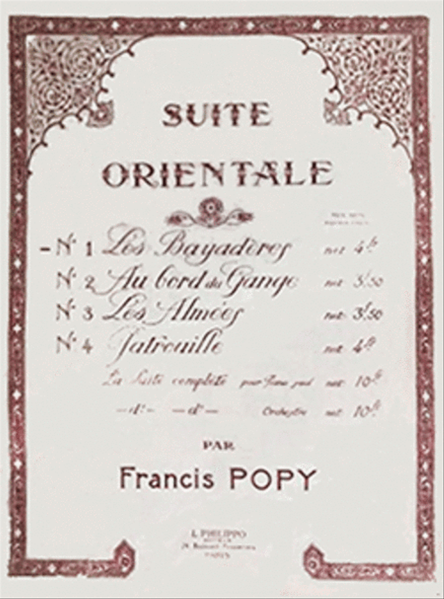 Suite orientale No. 1 Les Bayaderes Piano Solo scores gallery preview page 1