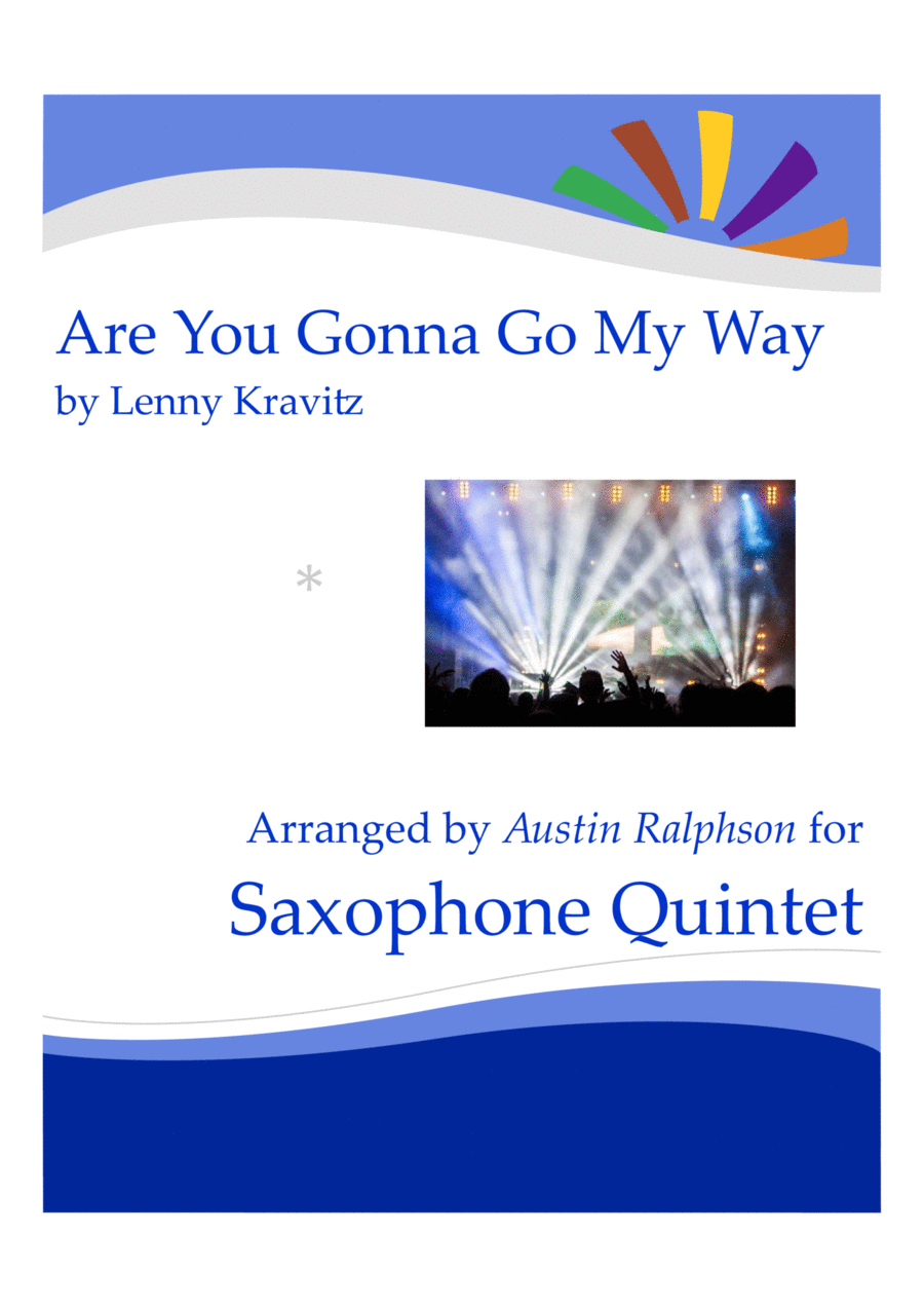Are You Gonna Go My Way Saxophone Quintet scores gallery preview page 1