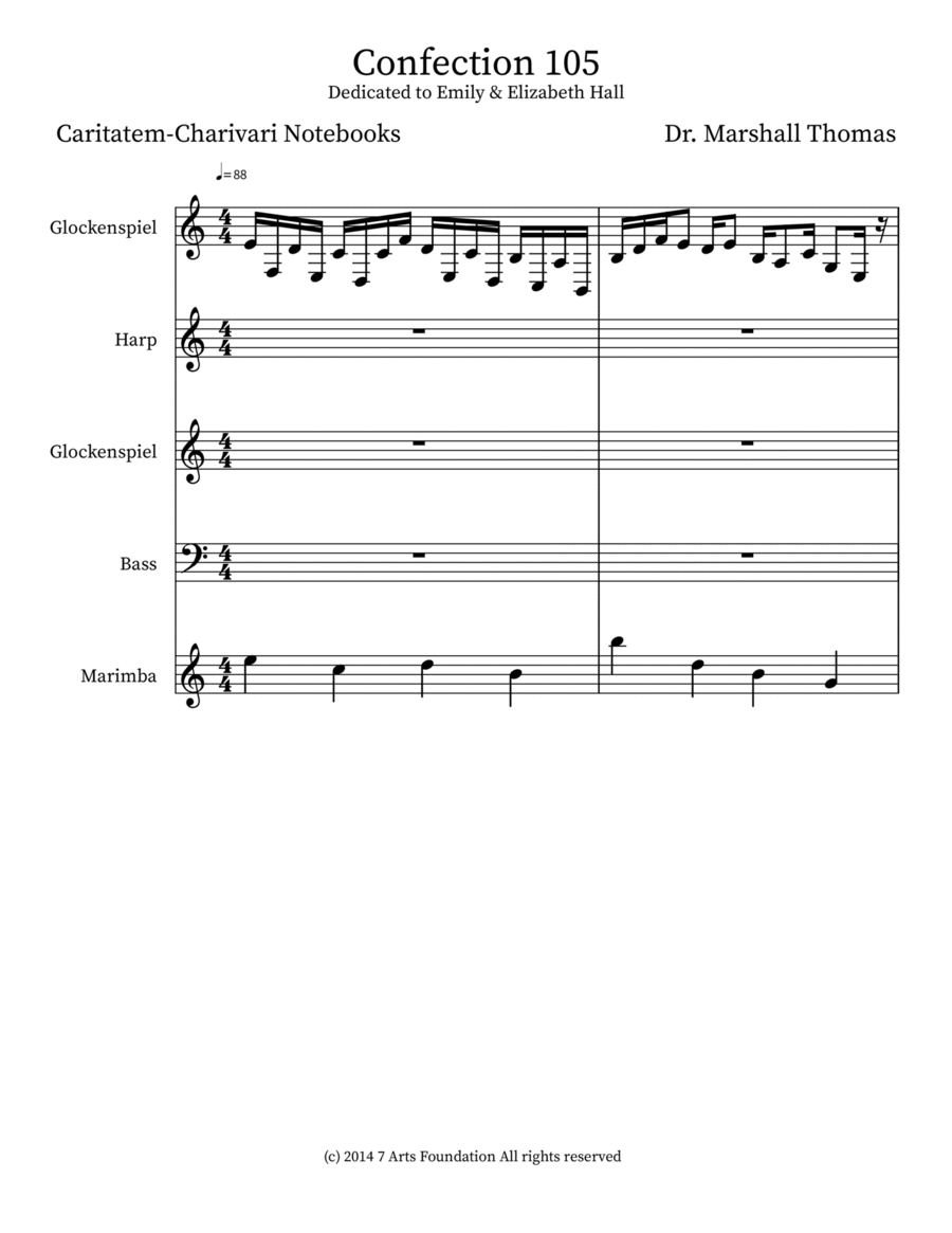 Confection 105 Double Bass scores gallery preview page 1