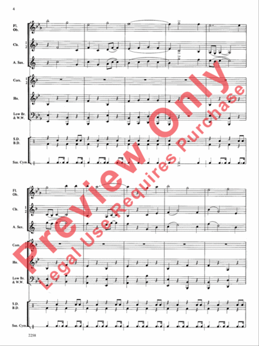 When the Saints Go Marching In Concert Band scores gallery preview page 5