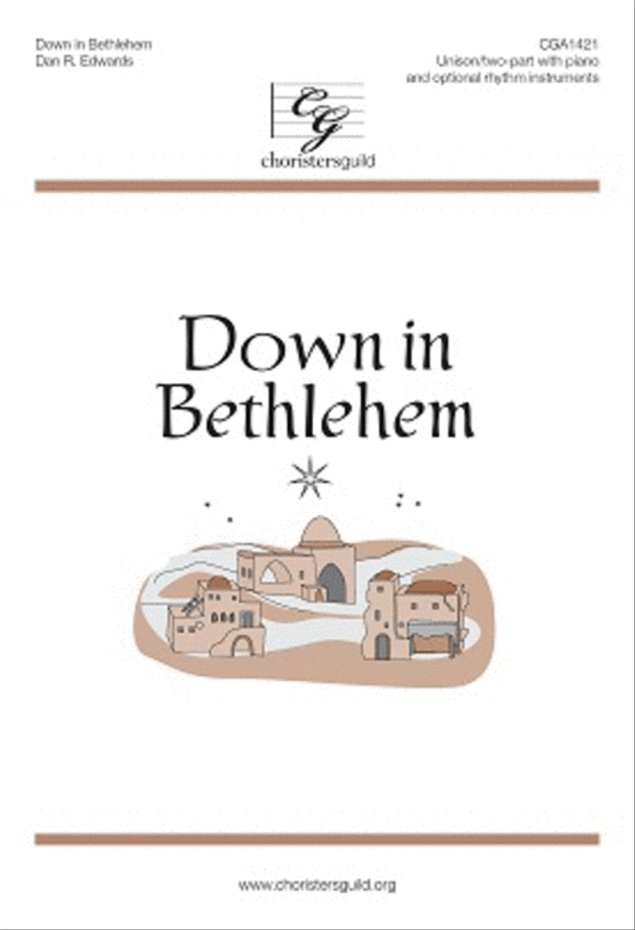 Down in Bethlehem 2-Part scores gallery preview page 1