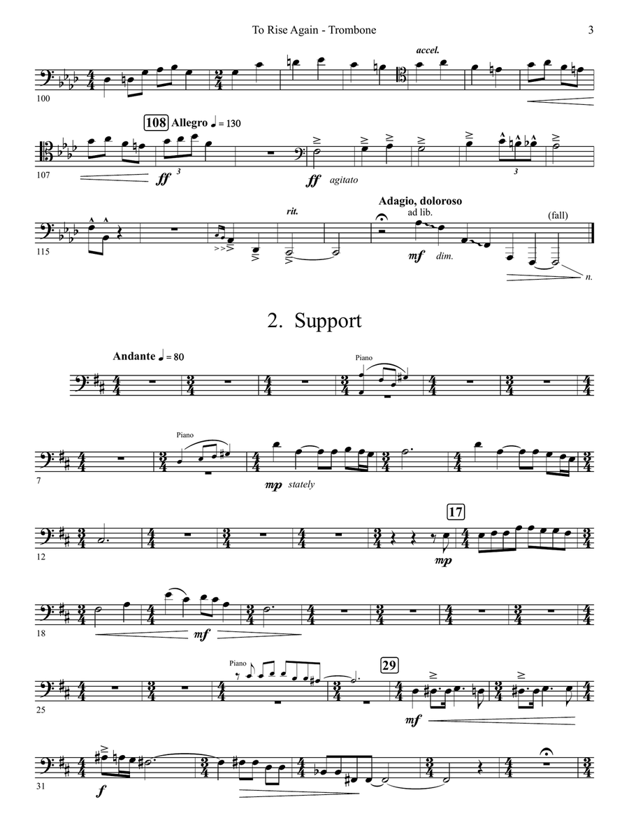 To Rise Again Piano scores gallery preview page 3