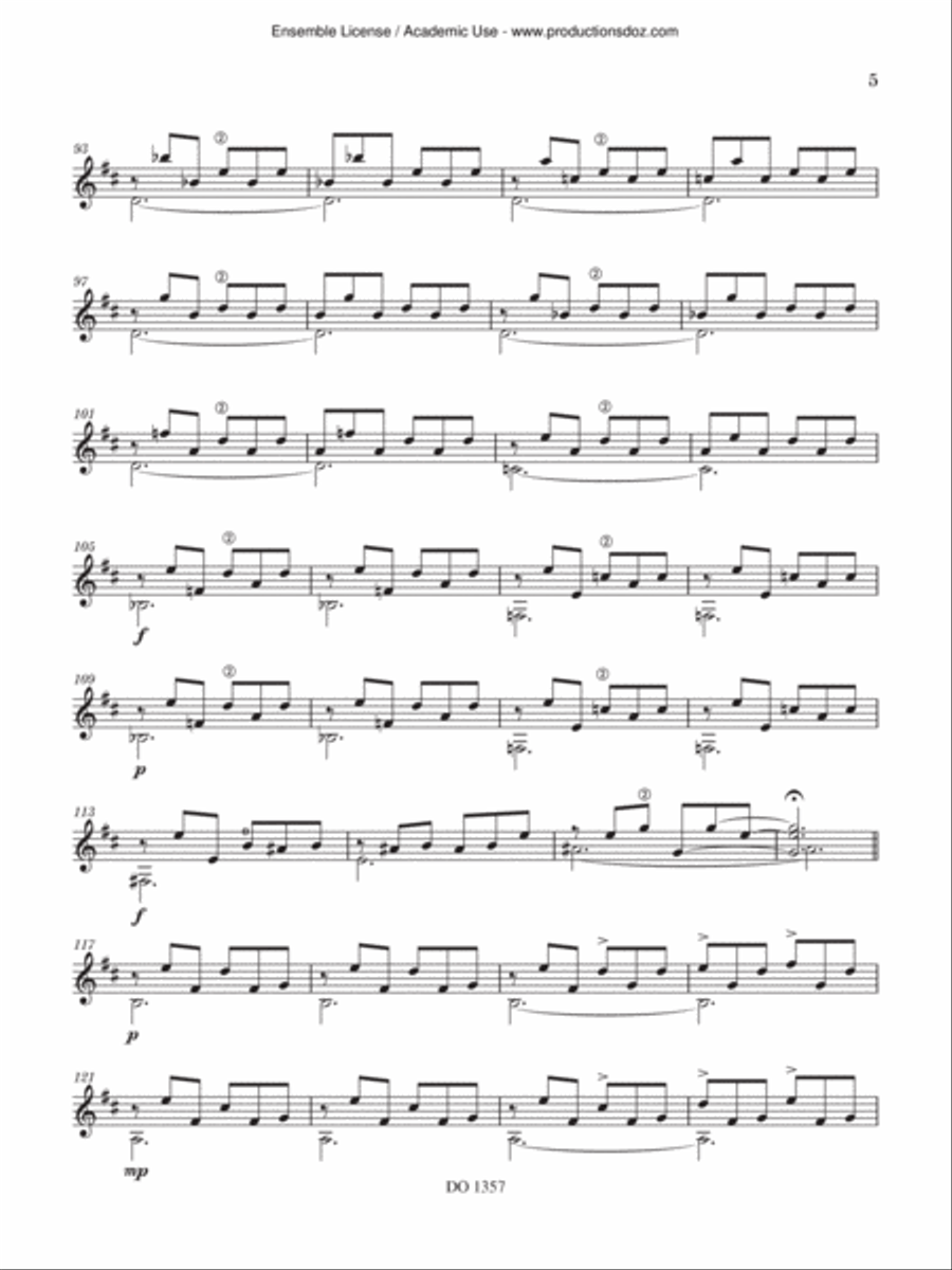 Sonata de Angostura Classical Guitar scores gallery preview page 5