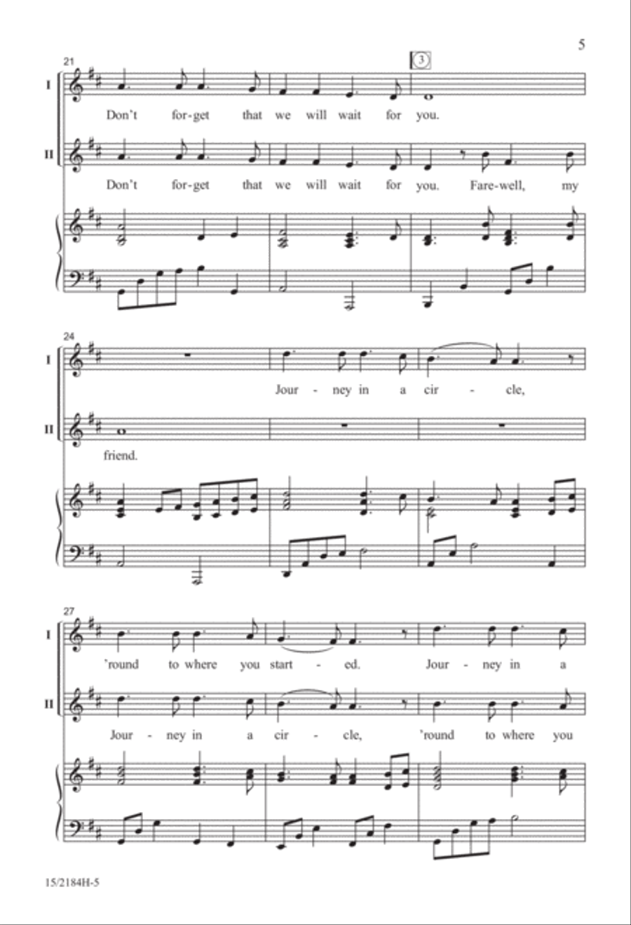 Farewell, My Friend 2-Part scores gallery preview page 5