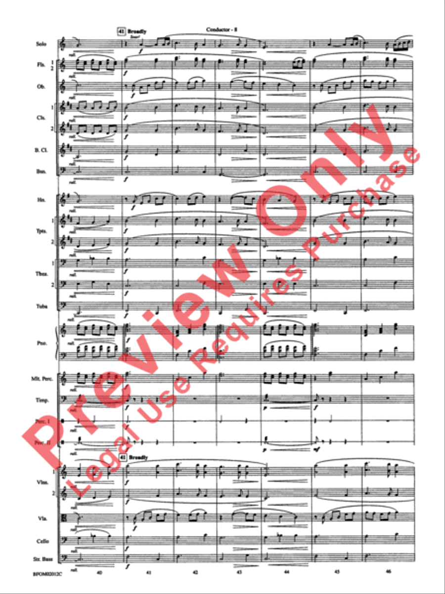 All Is Calm (Based on Silent Night) Full Orchestra scores gallery preview page 11