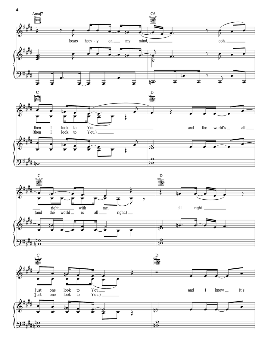Lovely Day Lovely Day Piano, Vocal, Guitar scores gallery preview page 4