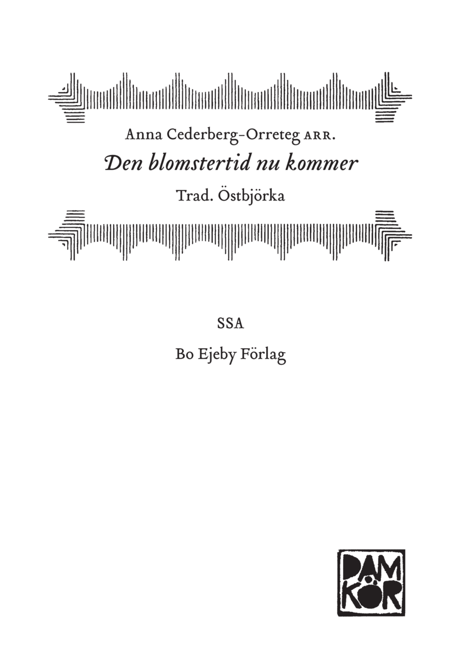 Den blomstertid nu kommer SSA scores gallery preview page 1
