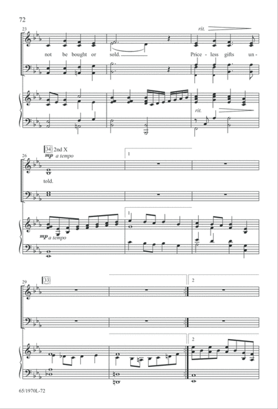A Great and Mighty Wonder 4-Part scores gallery preview page 73