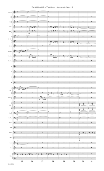 The Midnight Ride of Paul Revere - Wind Symphony Score and Parts