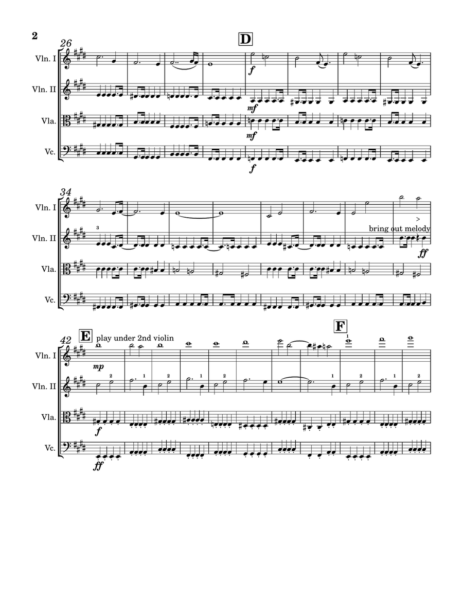 Norman's Walk Norman's Walk String Quartet scores gallery preview page 2