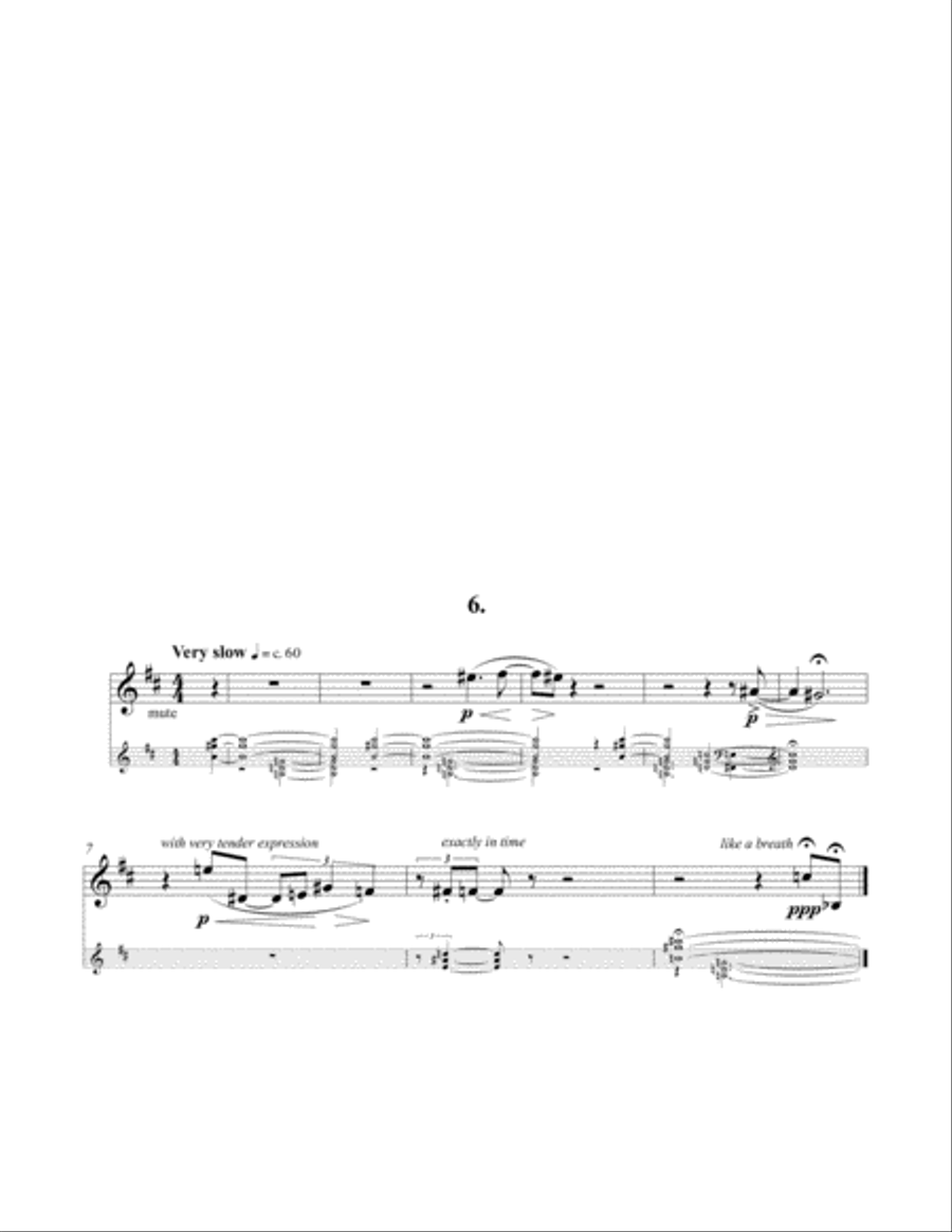Six Little Pieces, op. 19 for Euphonium and Piano Euphonium scores gallery preview page 3