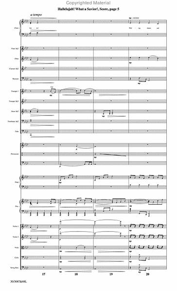 Hallelujah! What a Savior! - Orchestral Score and Parts image number null