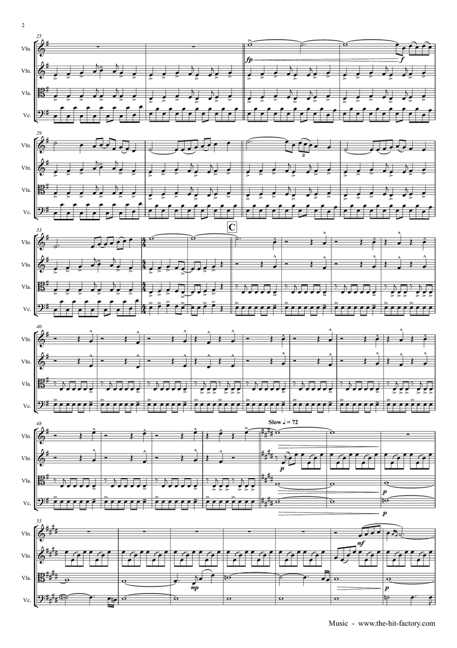 Music String Quartet scores gallery preview page 2