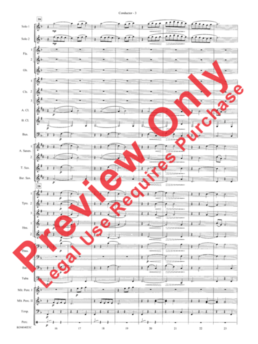 Flower Duet (from Lakmé) Flower Duet (from Lakmé) Concert Band scores gallery preview page 5