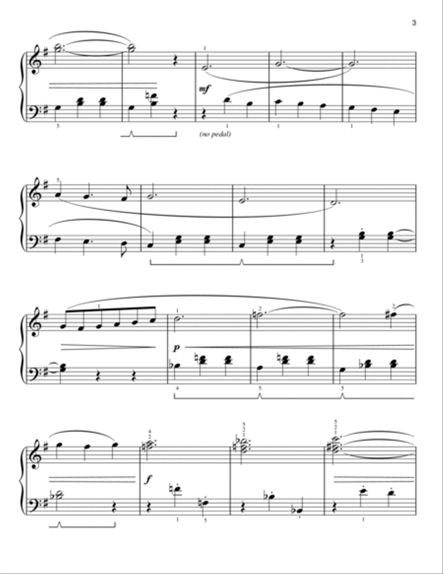 Somewhere, My Love [Classical version] (arr. Phillip Keveren) Easy Piano scores gallery preview page 3