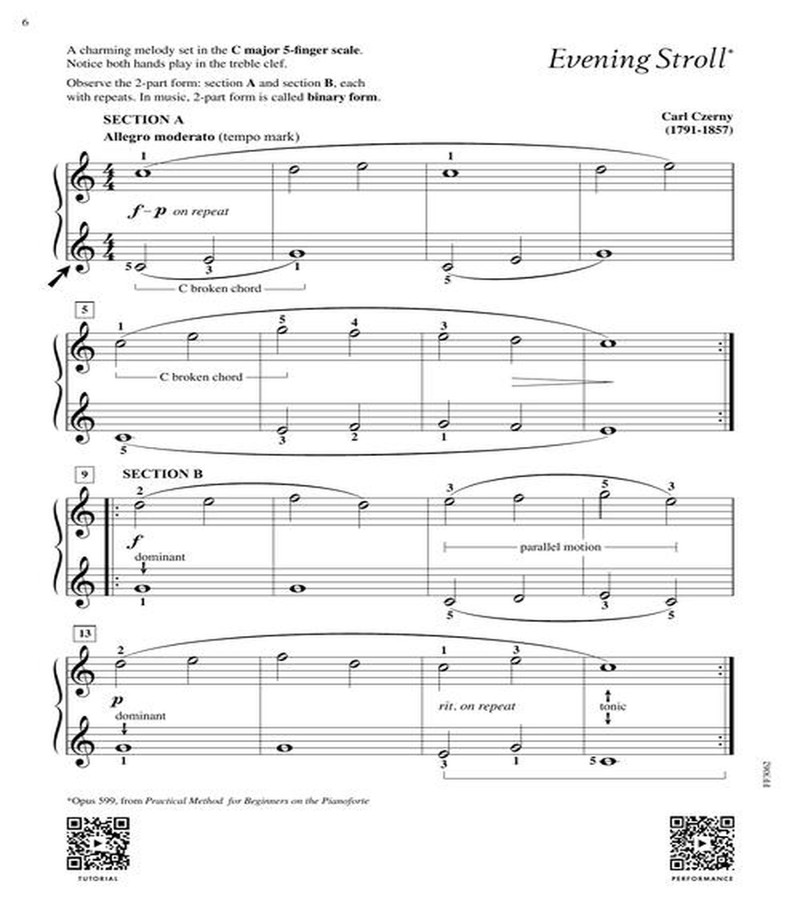 Adult Piano Adventures Literature for the Piano Book 1 Piano Method scores gallery preview page 6