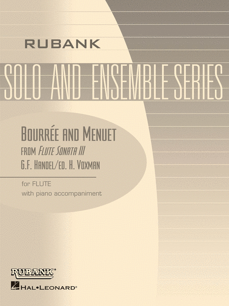 Flute Solos With Piano - Bouree And Menuet  From Flute Sonata No. 3