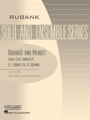 Book cover for Bouree and Menuet from Flute Sonata No. 3