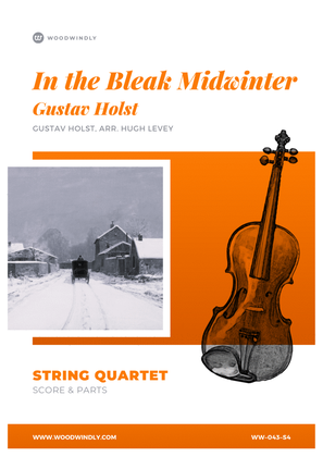 Book cover for In the Bleak Midwinter arranged for String Quartet by Hugh Levey