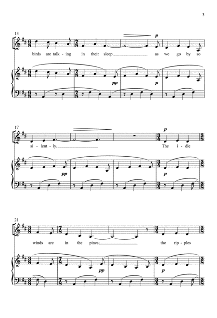 Boat Song SSA scores gallery preview page 2