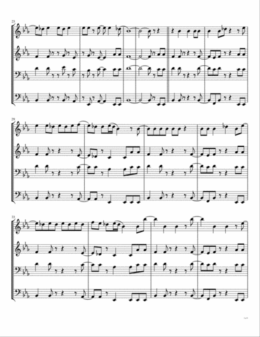 I Can't Dance Brass Ensemble scores gallery preview page 4