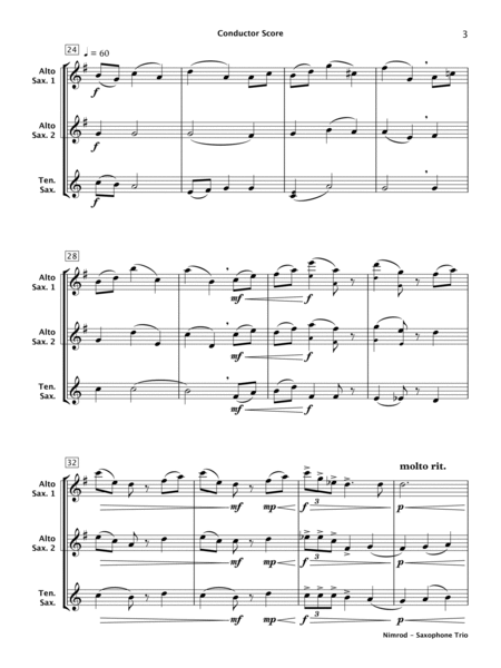 Nimrod (Saxophone Trio) image number null
