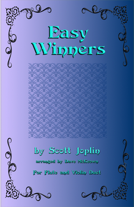 Book cover for The Easy Winners, Duet for Flute and Violin