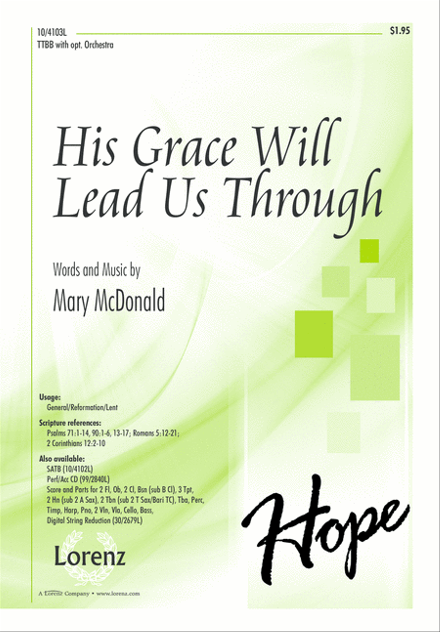 His Grace Will Lead Us Through TTBB scores gallery preview page 1