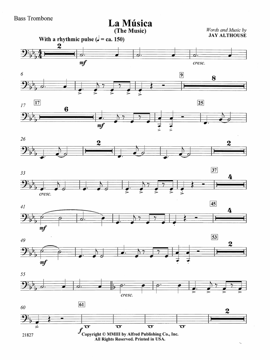 La Musica (The Music): Bass Trombone
