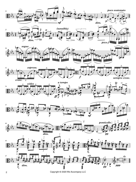 Ysaye Six Sonatas for Solo Viola Op.27