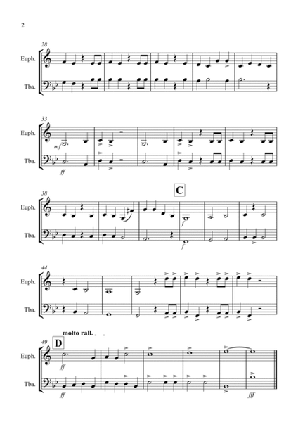 Hallelujah Chorus for Euphonium and Tuba Duet image number null