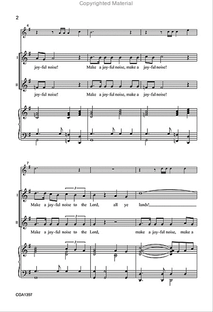 Make a Joyful Noise 2-Part scores gallery preview page 3