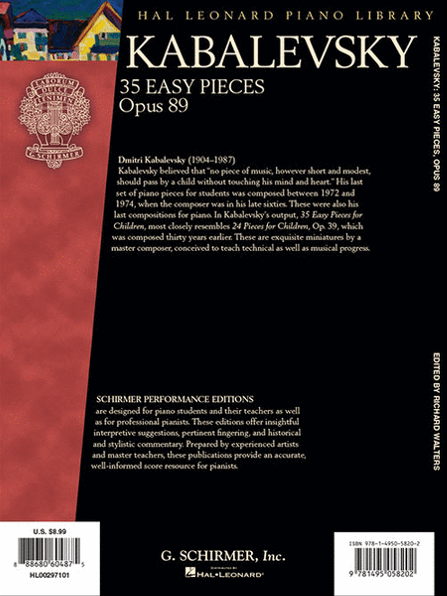 Kabalevsky – 35 Easy Pieces, Op. 89 for Piano Piano Solo scores gallery preview page 9