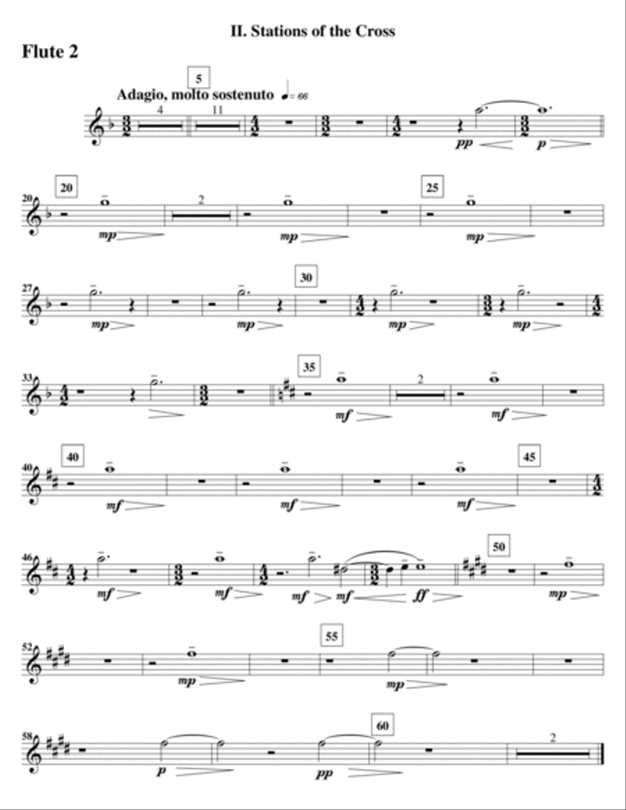 Three Symphonic Moments - II. Stations of the Cross (Set of Parts) Full Orchestra scores gallery preview page 3