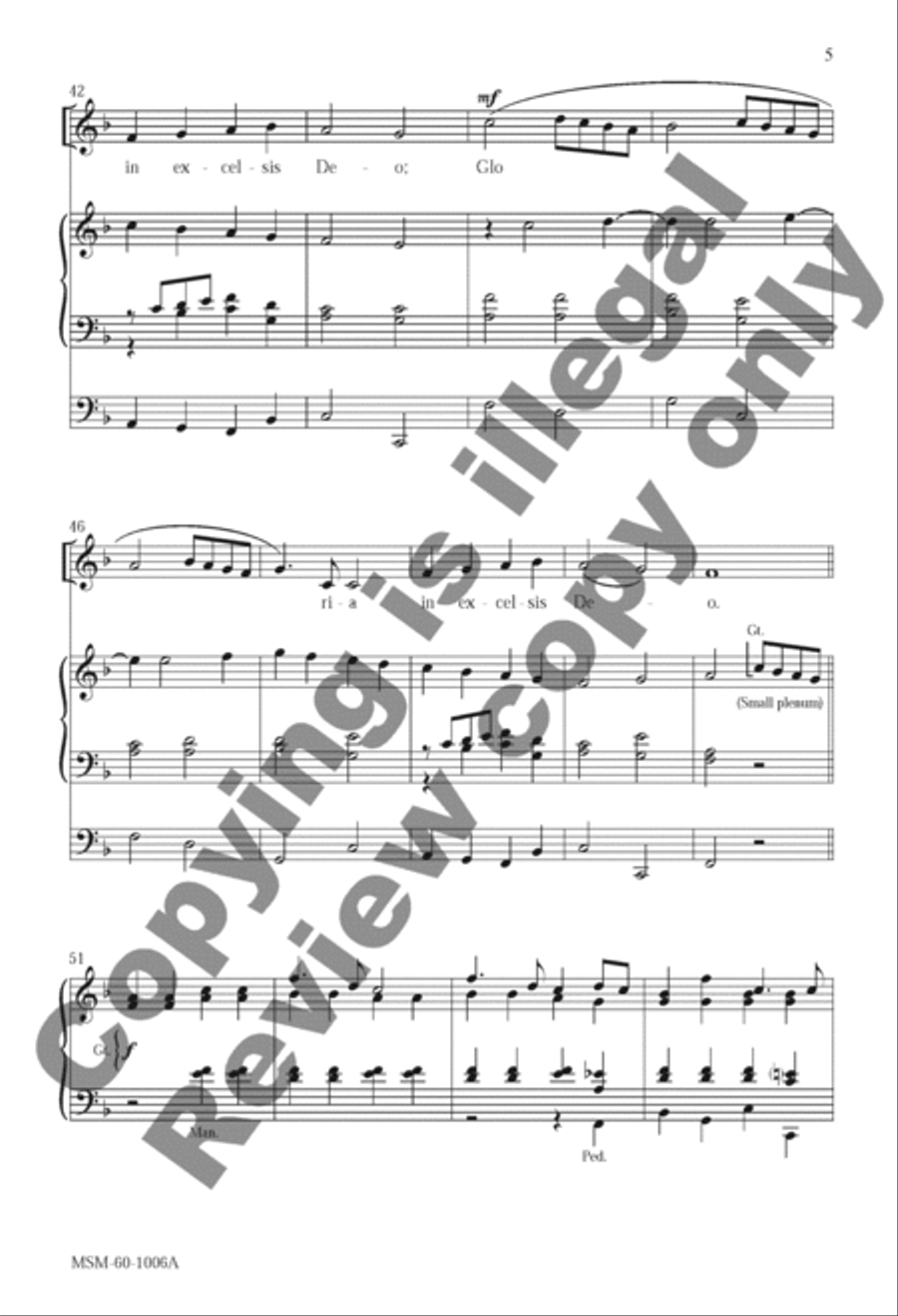 Angels We Have Heard on High (Choral Score) 4-Part scores gallery preview page 6