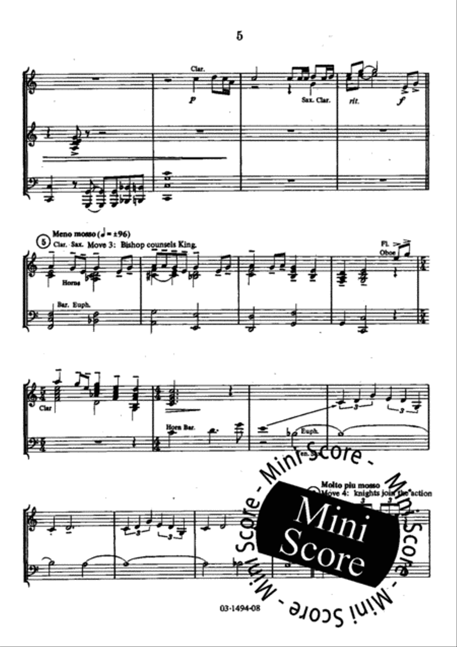 A Game of Chess Concert Band scores gallery preview page 11