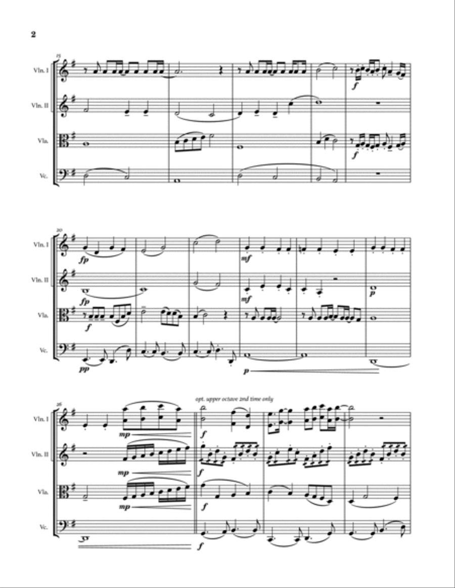 Our Last Summer String Quartet scores gallery preview page 2