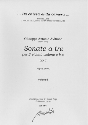 Sonate a tre op.1 (Napoli, 1697)