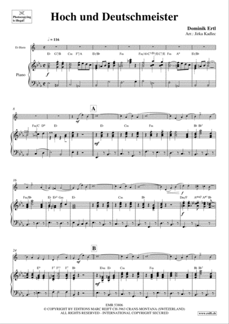 Hoch und Deutschmeister Horn scores gallery preview page 4