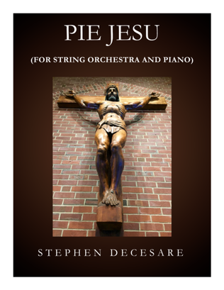 Book cover for Pie Jesu (for String Orchestra and Piano)