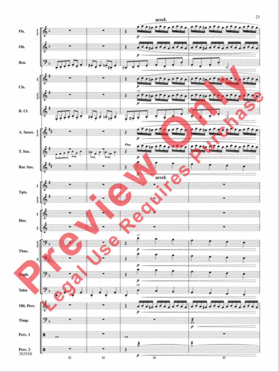 Band-O-Ween Concert Band scores gallery preview page 24